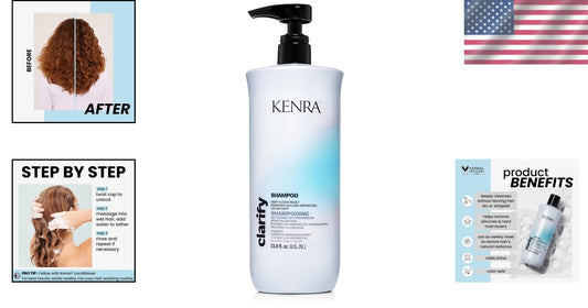 Citrus Fresh Kenra Clarify Shampoo - Deep Cleansing & Lightweight Formula