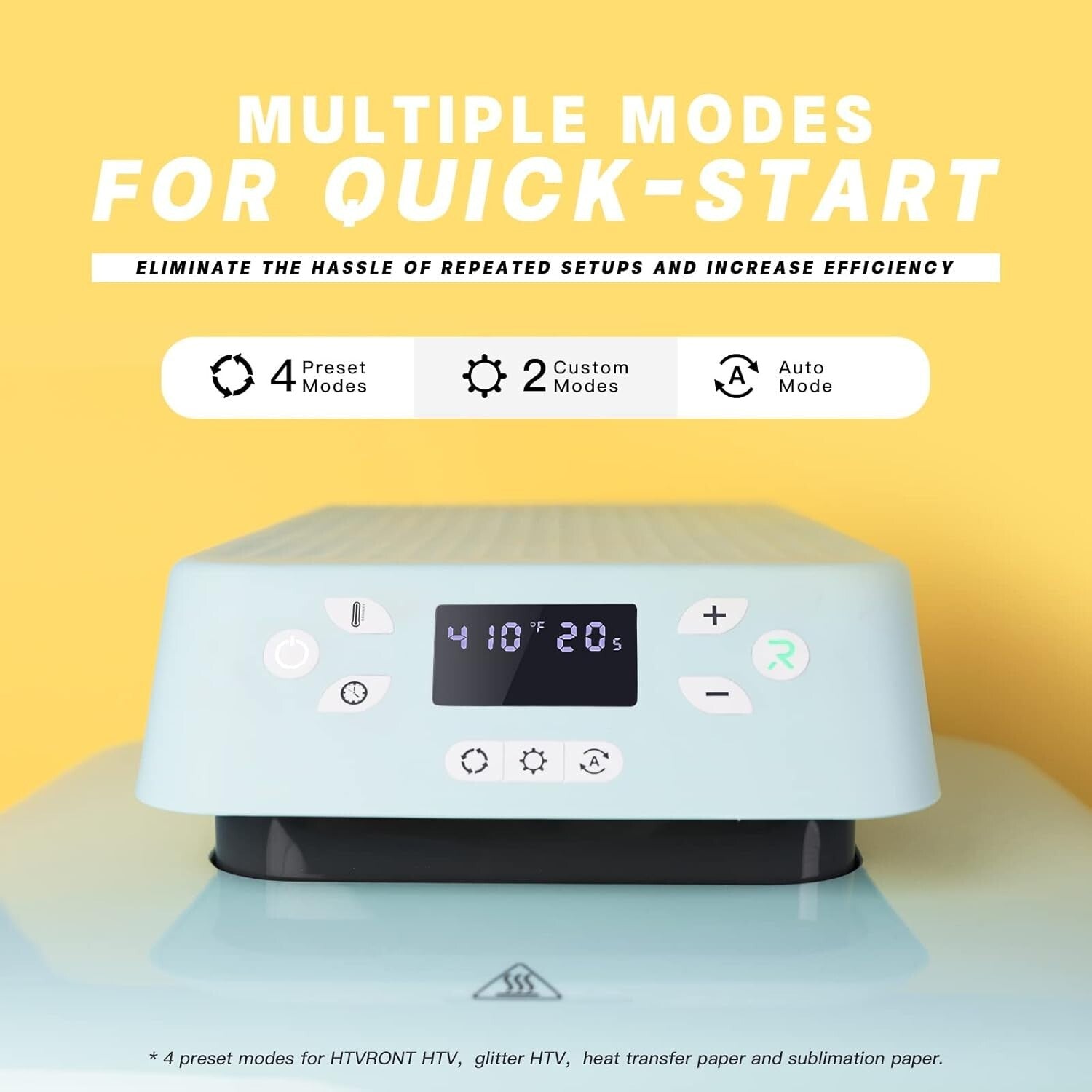 15x15 Intelligent Auto Heat Press - Fast, Safe & User-Friendly Design