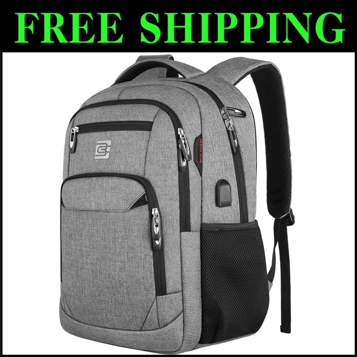 Comfy Slim 17-Inch Laptop Backpack with USB Port - Ideal for Business & College