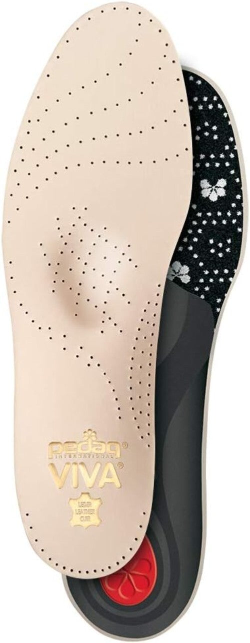 Eco-Friendly Leather Arch Support Insoles for Plantar Fasciitis Relief - Tan