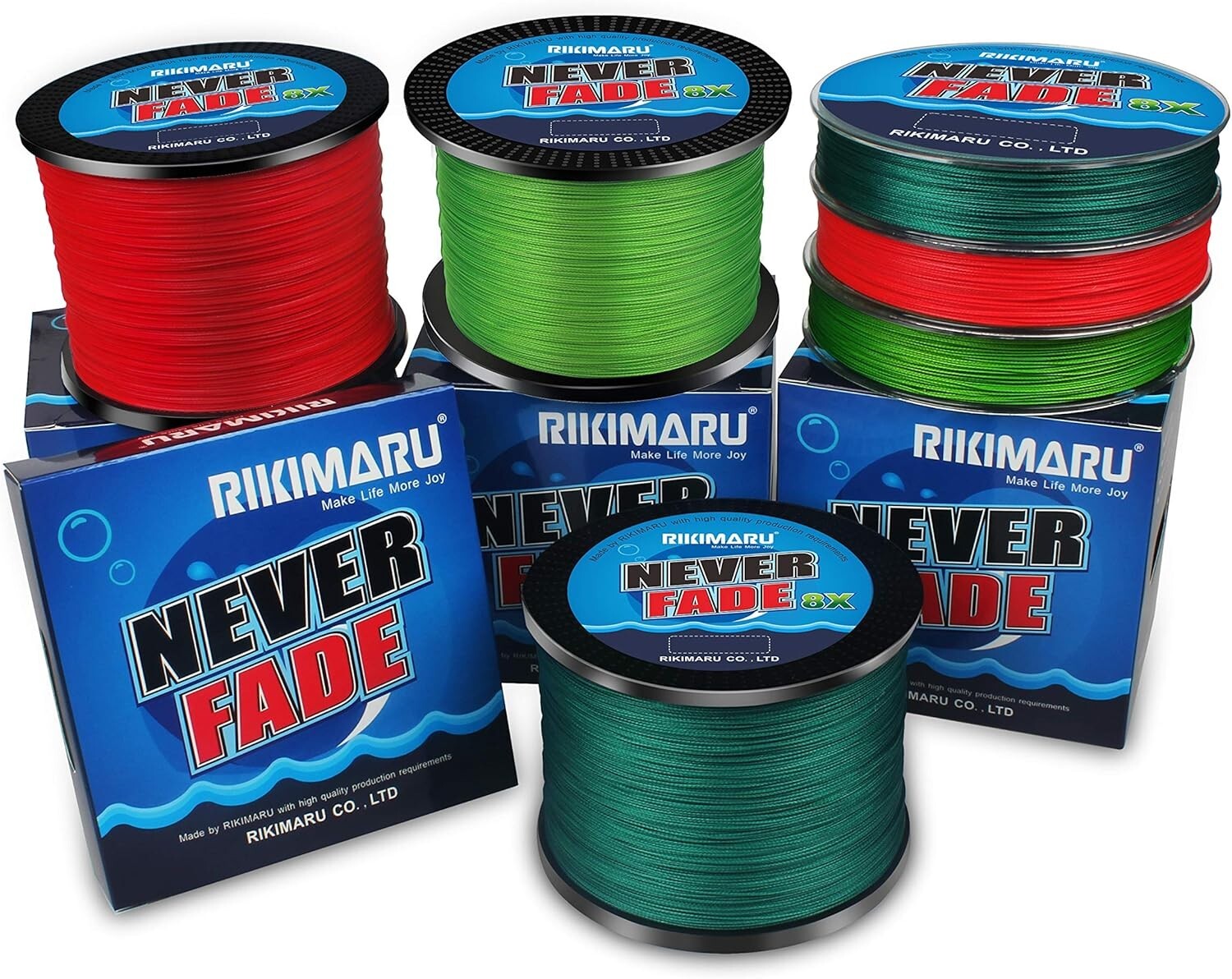 Exceptional 10LB 8X Braided Fishing Line - Never Fade, Wear-Resistant Technology