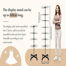 Load image into Gallery viewer, Spinning Black Metal Display Rack - Adjustable Height for Hats, Jewelry &amp; More