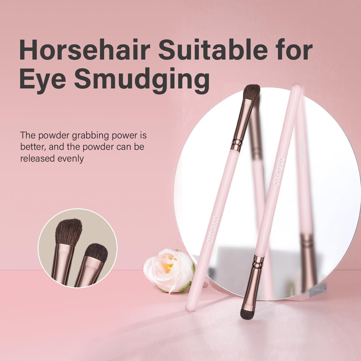 Travel-Friendly 15-Piece Pink Makeup Brushes - All Skin Types, Elegant Gift