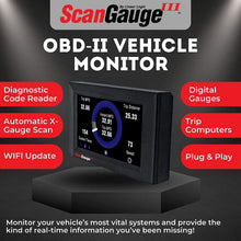 Load image into Gallery viewer, Advanced Touch Screen Code Reader with WiFi Updates – 3-in-1 Digital Gauges