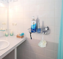 Load image into Gallery viewer, Premium Stainless Steel Shower Caddy Set with Hooks - Easy Suction Installation