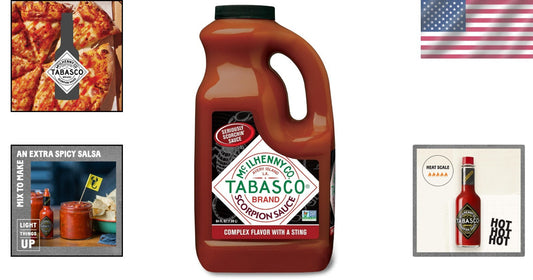 Bulk Scorpion Pepper Hot Sauce, 64 Fl Oz - Intense Fiery Flavor for Tacos & More