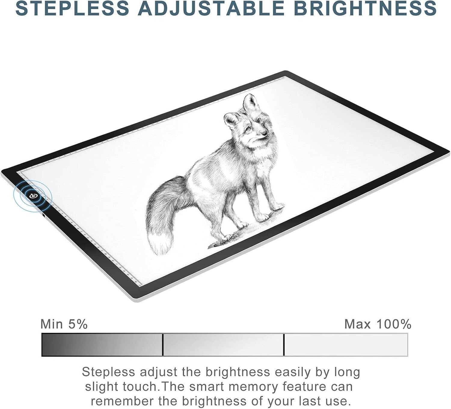 Dimmable Touch-Control A2 LED Light Pad - Perfect for Calligraphy & Animation