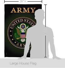 Load image into Gallery viewer, Elegant 28" x 40" Patriotic Veteran Garden Flag with Complete Mounting Kit