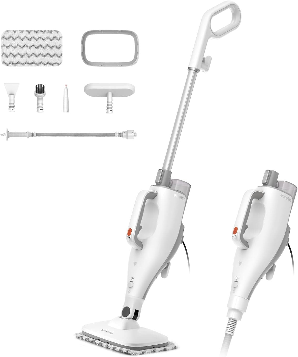 Efficient Steam Mop for Hard Floors & Rugs - Quick Heating, Lightweight Design