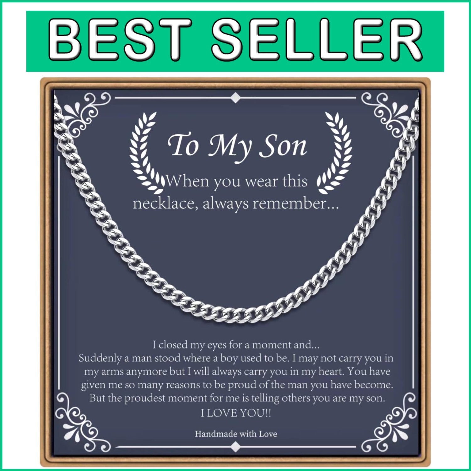 Chunky Stainless Steel Cuban Link Chain for Men – Elegant Gift for Father's Day
