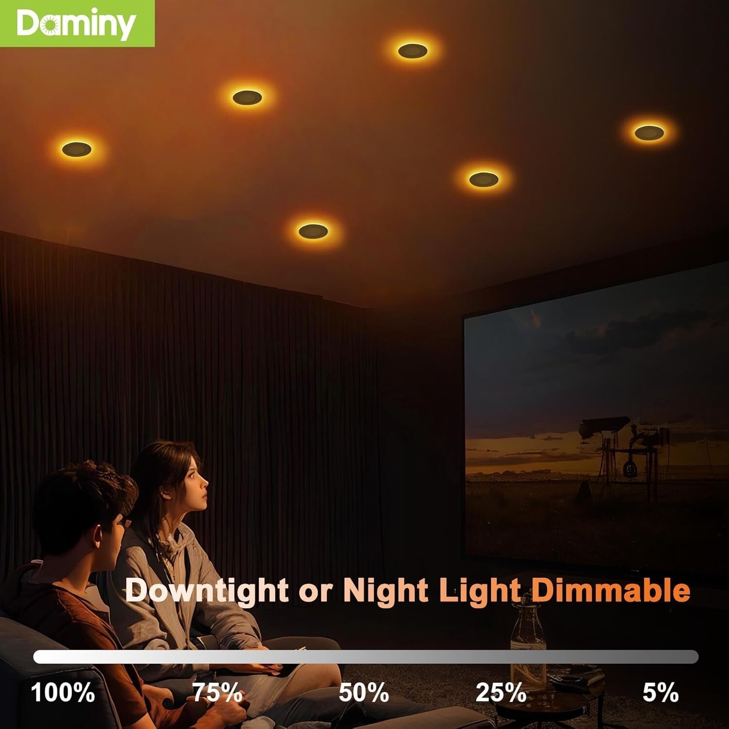 12-Pack 4 Inch Dimmable LED Recessed Lighting - 5 Color Options, ETL Approved