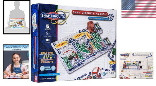 Award-Winning Classic Electronics Kit - 60+ Parts for 305 STEM Projects, Ages 8+