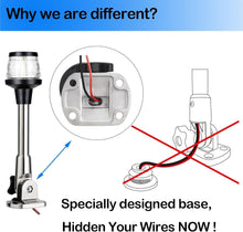 Load image into Gallery viewer, Lightweight Waterproof 3-NM LED Boat Anchor Light - No Assembly Required