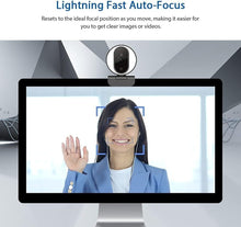 Load image into Gallery viewer, N680E 1080P Webcam with Ring Light &amp; Dual Microphones – Perfect for Streaming