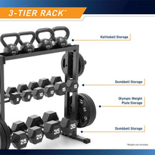 Load image into Gallery viewer, Heavy-Duty Fitness Equipment Storage Rack - Elegant Design with Floor Protection