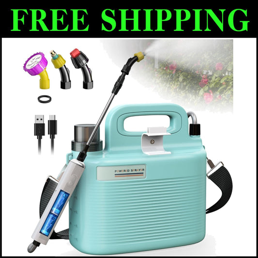 Lightweight 1.8 Gallon Portable Lawn Sprayer - Eco-Friendly Solution for Weeding