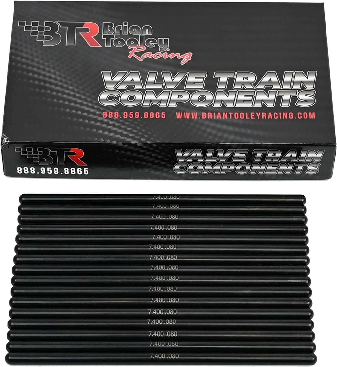 Direct Fit 7.400" .080" Chromoly Pushrods for LS Engines - Reduce Deflection