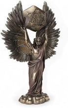 Load image into Gallery viewer, Unique Metatron Angel and Sacred Geometry Cube Statue - 2.5 lbs of Brilliance