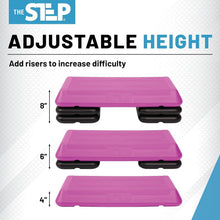 Load image into Gallery viewer, Sturdy Circuit Size Aerobic Step with Non-Slip Risers - Ideal Home Gym Accessory