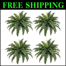 Load image into Gallery viewer, Realistic 35" Fake Boston Ferns - 4 Bespoke Bundles for Low Maintenance Elegance