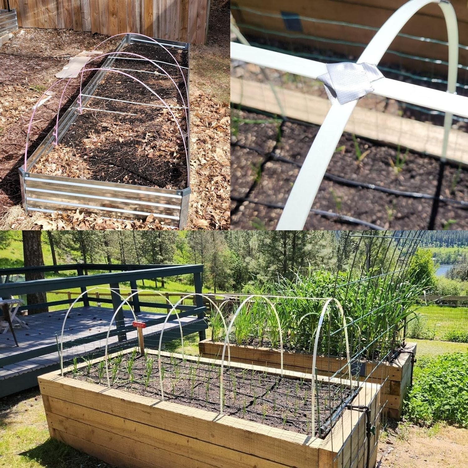 Garden Hoops 60pcs - M Size Fiberglass for Enhanced Temperature Resistance