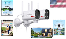 Load image into Gallery viewer, 2K Outdoor Security Camera System - 180° Pan, Night Vision &amp; Alexa Compatible