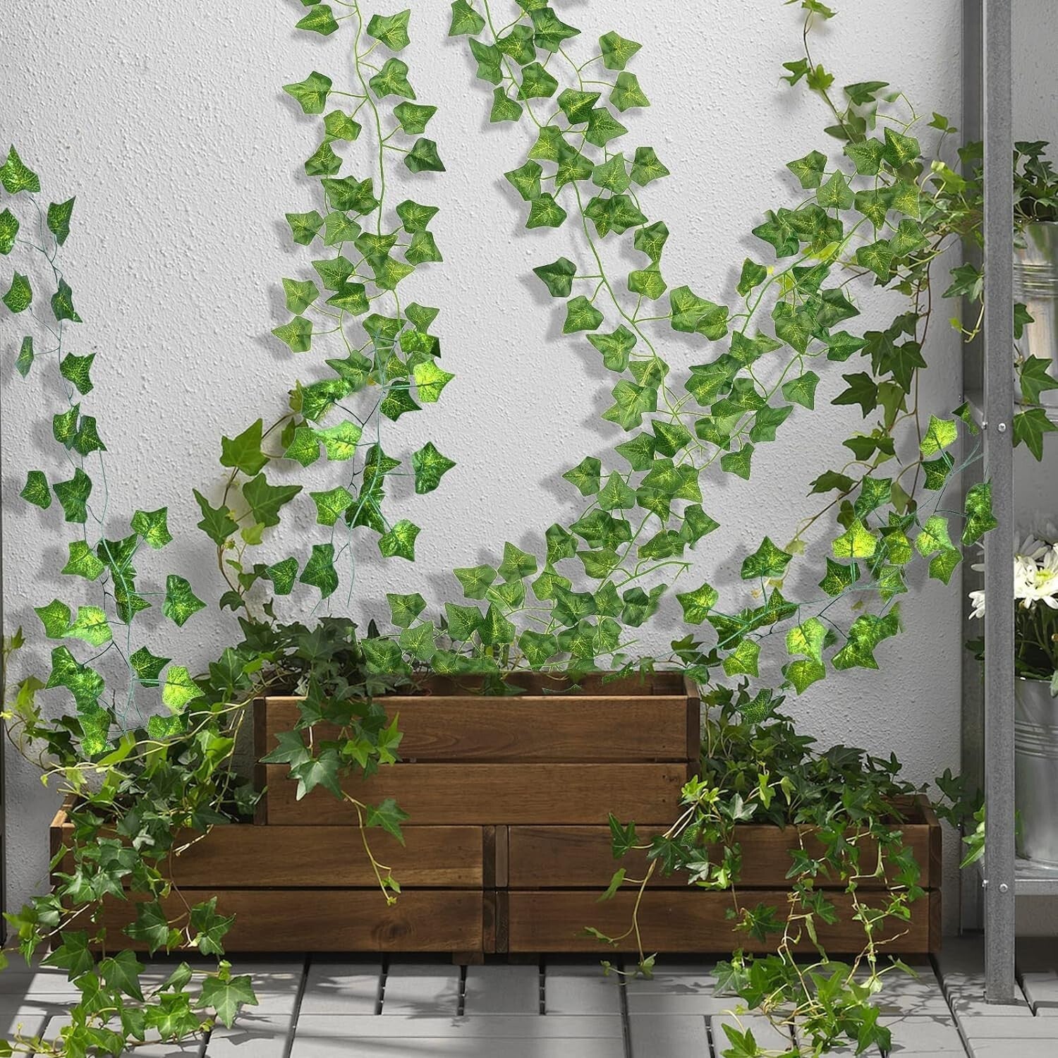 Eco-Friendly 72 Pcs Ivy Garland - 504 Ft of Versatile Greenery for Any Occasion