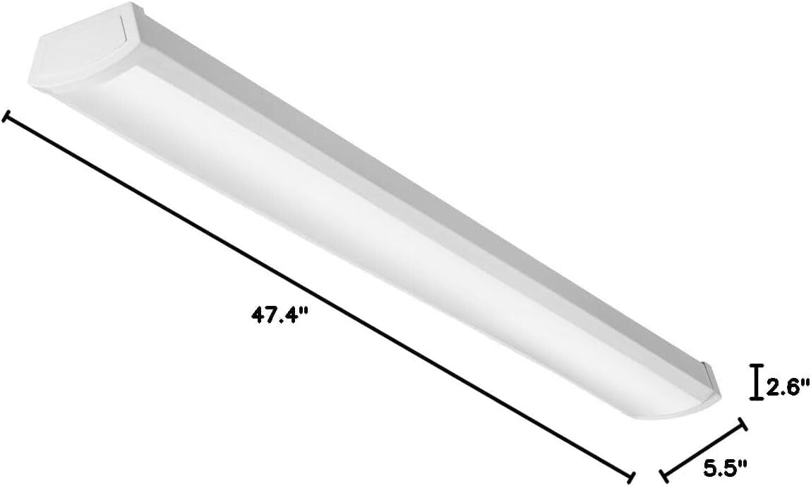 48-Inch Energy Star Rated LED Wraparound Ceiling Light - Cool White Illumination