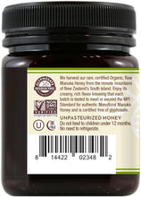 Load image into Gallery viewer, Raw Organic Manuka Honey KFactor 16+ - Unpasteurized, Non-GMO Superfood, 8.8 Oz