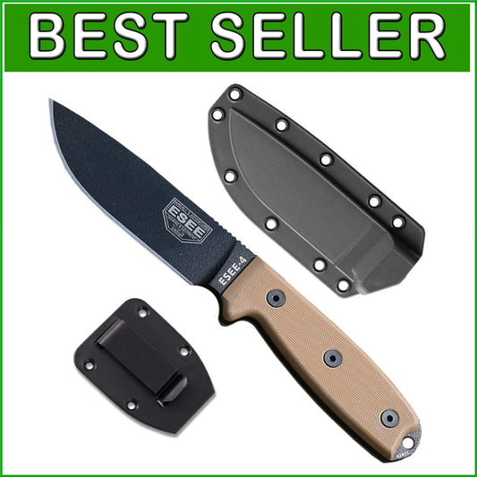 Durable Full Tang Survival Knife with Molded Sheath for Outdoor Adventures