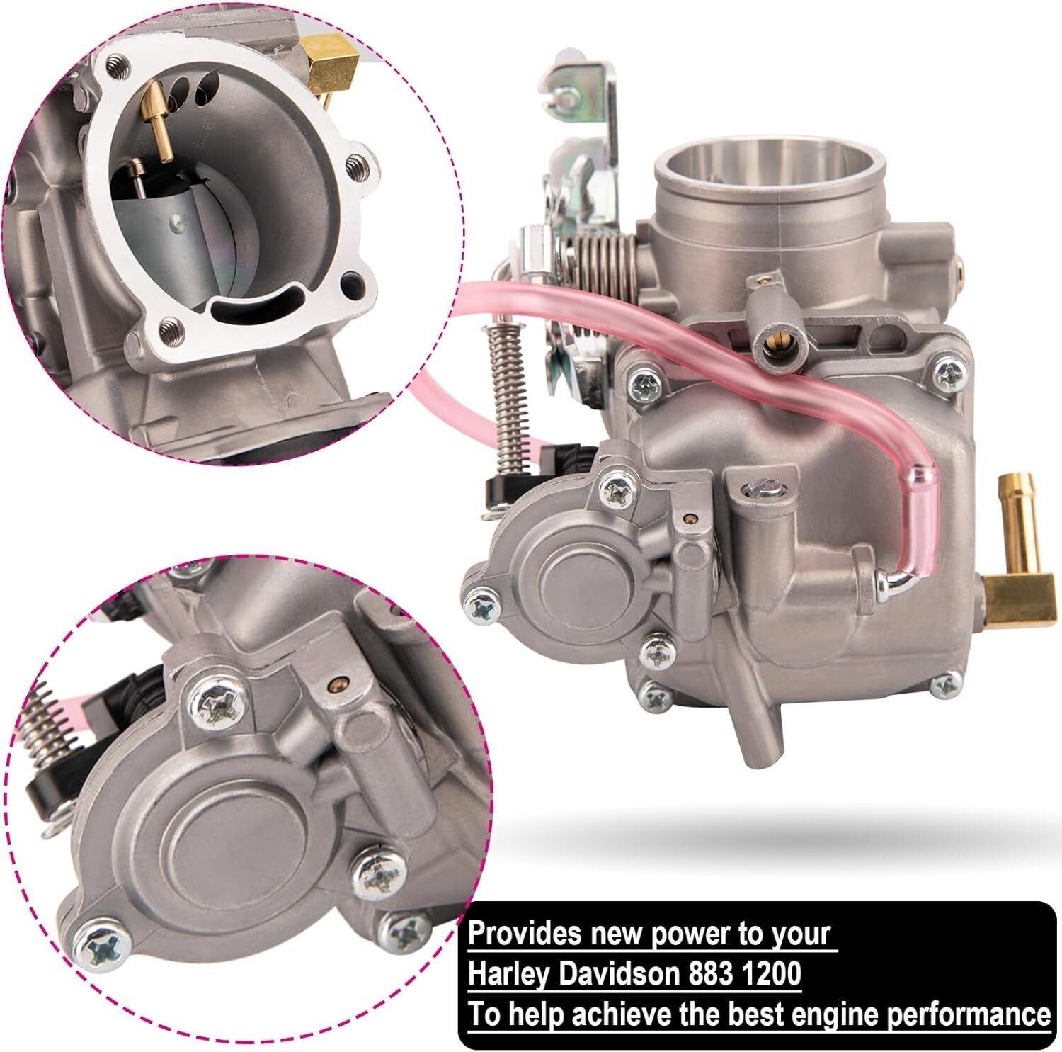 CV40 Carburetor for Harley Davidson 883 XL883 1200 - Durable Aluminum Upgrade
