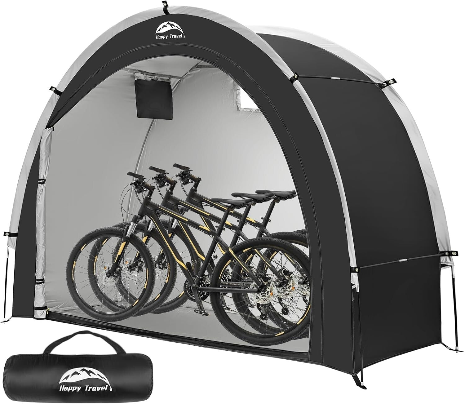 Heavy-Duty Outdoor Bicycle Storage Tent with UV Protection - Fits Multiple Bikes