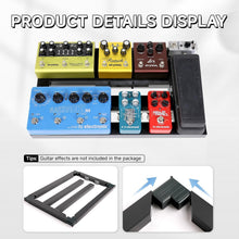 Load image into Gallery viewer, Ergonomic Ghost Fire Guitar Pedal Board with Carry Bag - 1.76 lb Aluminum Alloy