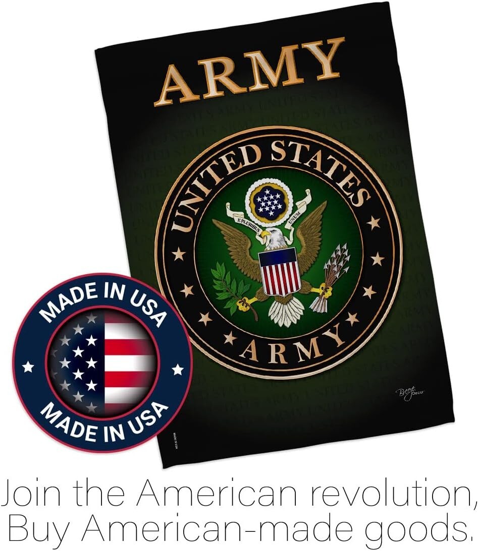 Elegant 28" x 40" Patriotic Veteran Garden Flag with Complete Mounting Kit