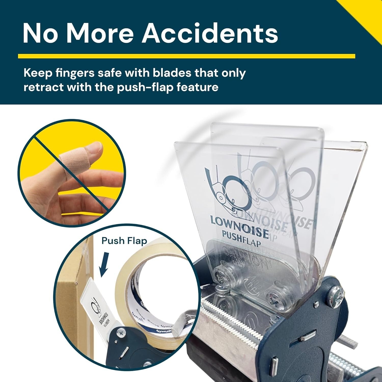 Low Noise Packing Tape Dispenser 2-Pack – Ideal for Effortless Box Sealing