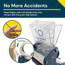 Load image into Gallery viewer, Low Noise Packing Tape Dispenser 2-Pack – Ideal for Effortless Box Sealing