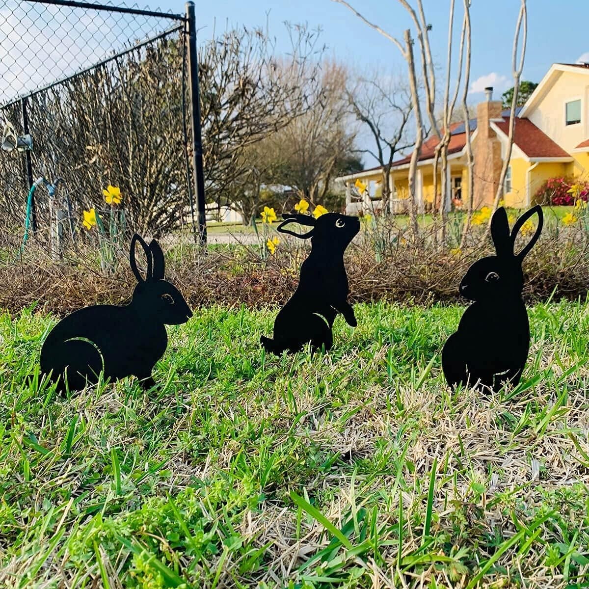 Weather-Resistant Garden Art: Textured Silver Animal Sculptures for Outdoor Joy