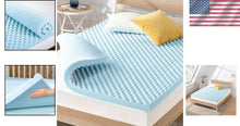 Load image into Gallery viewer, Compact 3-Inch Memory Foam Mattress Topper - Queen Size, Dorm Essential