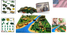 Load image into Gallery viewer, Ultimate Army Men Action Set - 120 PCS Toys Including Tanks, Helicopter, Jeep