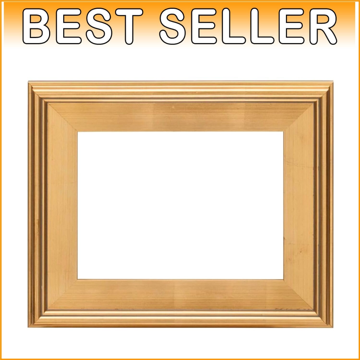 Elegant 9X12 Gold Leaf Wooden Picture Frame - Perfect for Art & Photos