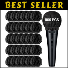 Load image into Gallery viewer, Soft Touch Microphone Windscreen Covers - 800 Pcs, Perfect for Karaoke &amp; Studios
