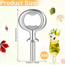 Load image into Gallery viewer, Durable Stainless Steel Blank Bottle Opener Set - Perfect for Weddings &amp; DIY
