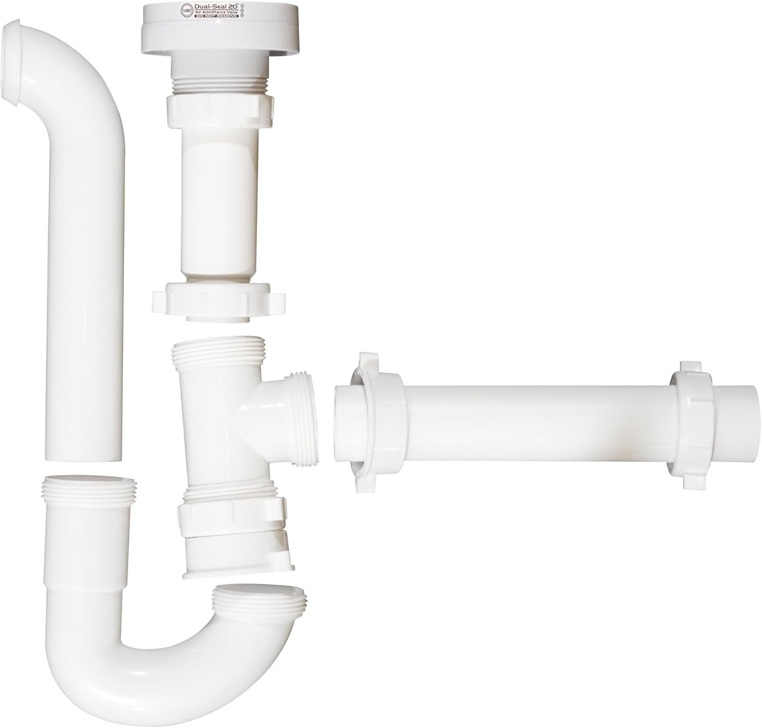 1-1/2" Air Admittance Valve Trap Assembly Kit with Dual Sealing Protection