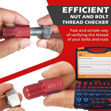 Load image into Gallery viewer, Portable Nut and Bolt Measuring Tool - 44 Color-Coded Gauges for Quick Reference
