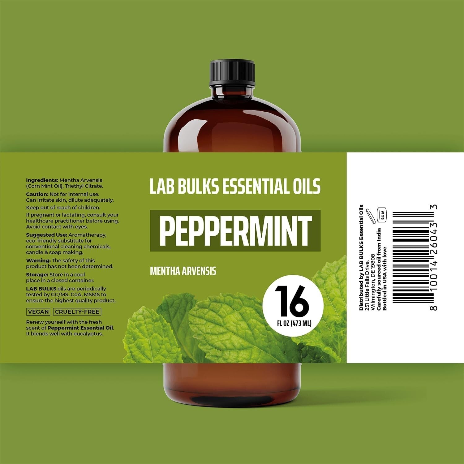Bulk Peppermint Oil 32 oz - Perfect for Diffusers, Candles, and Personal Care