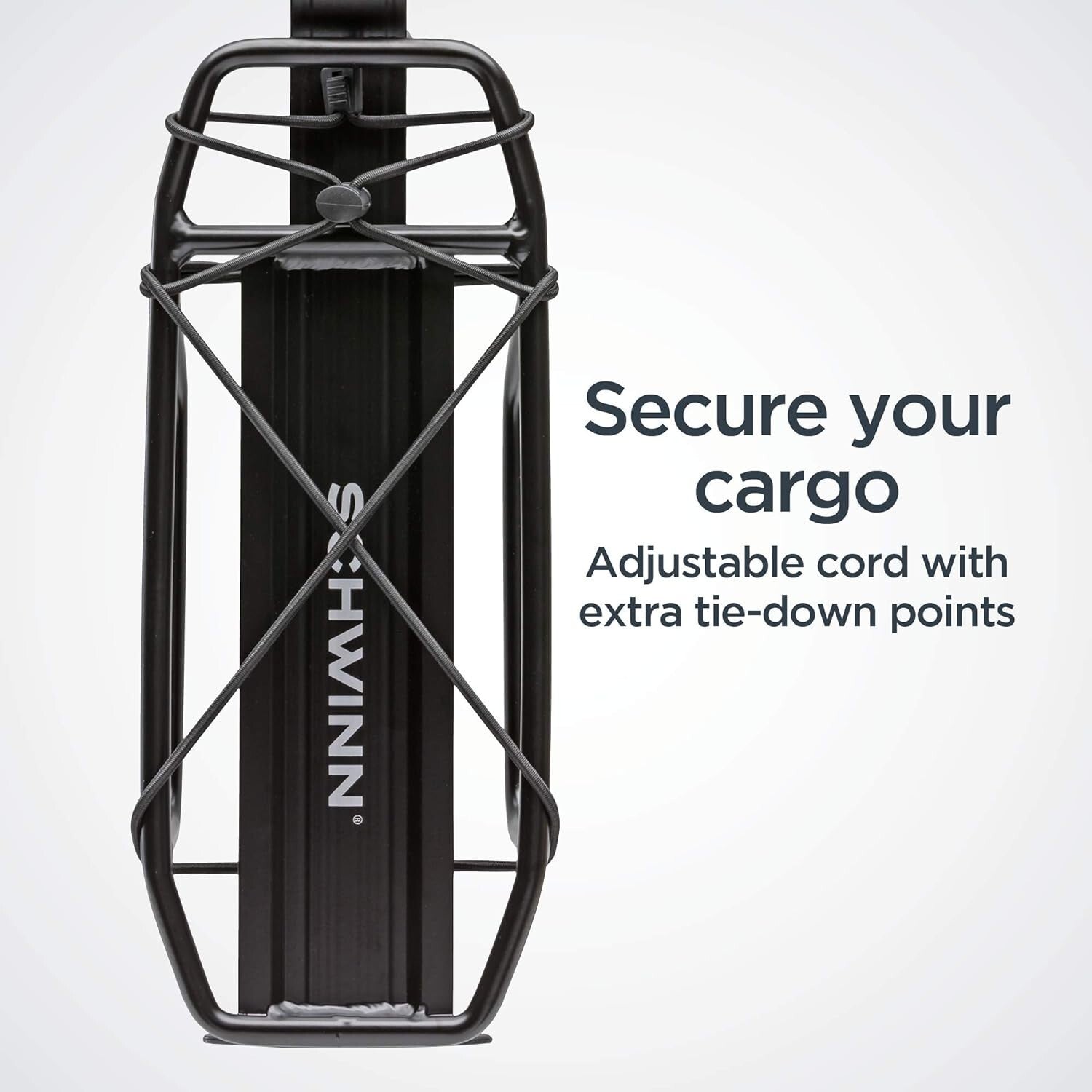 Lightweight Aluminum Rear Bike Rack, Holds Up to 26 lbs for Easy Cargo Transport