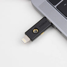Load image into Gallery viewer, Secure Your Accounts: YubiKey 5Ci with USB-C &amp; Lightning for Ultimate Protection