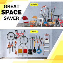 Load image into Gallery viewer, 28 Pack Heavy-Duty Garage Hooks with Anti-Slip Coating for Versatile Storage