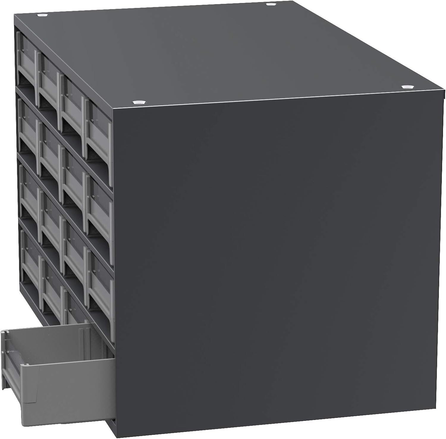 Durable Powder-Coated Steel Cabinet - Perfect for Organizing Tools & Hardware