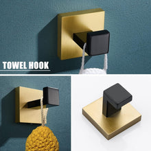 Load image into Gallery viewer, Modern Wall-Mounted 5-Piece Bathroom Accessories Set - Stylish and Durable